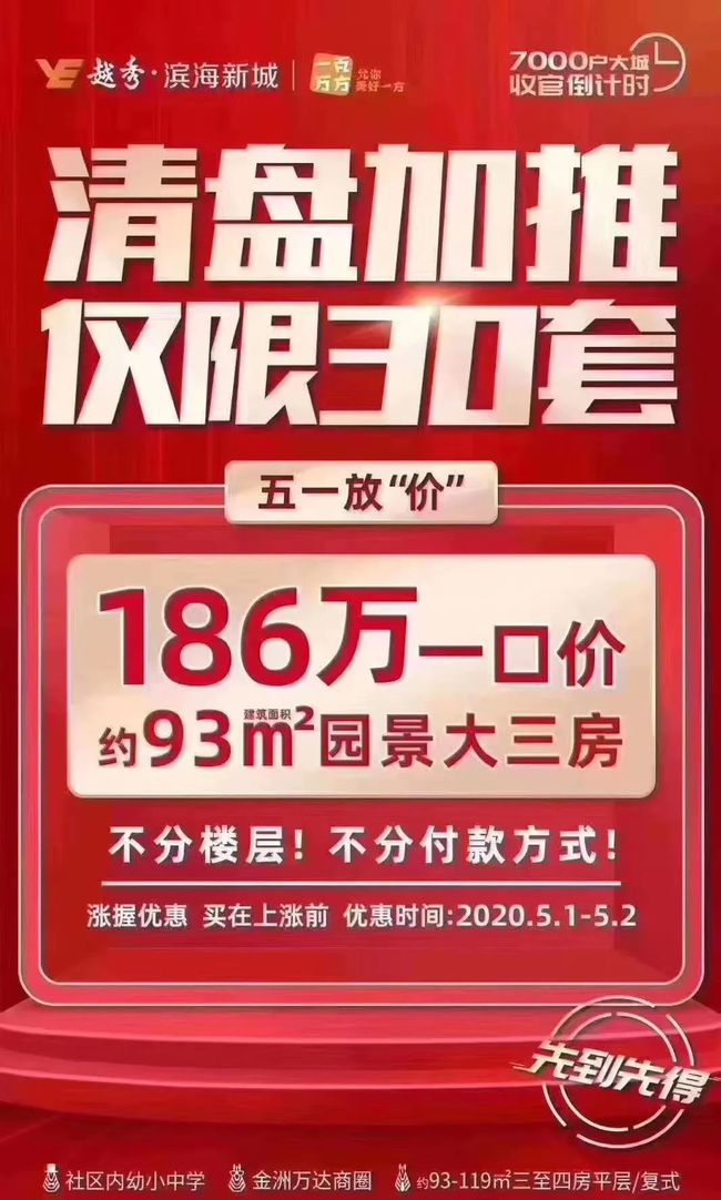 中山楼盘现“9块9首付”购房噱头，官方：实为分期至月供