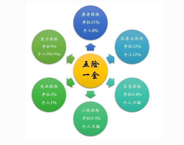 最新五险一金缴纳比例详解